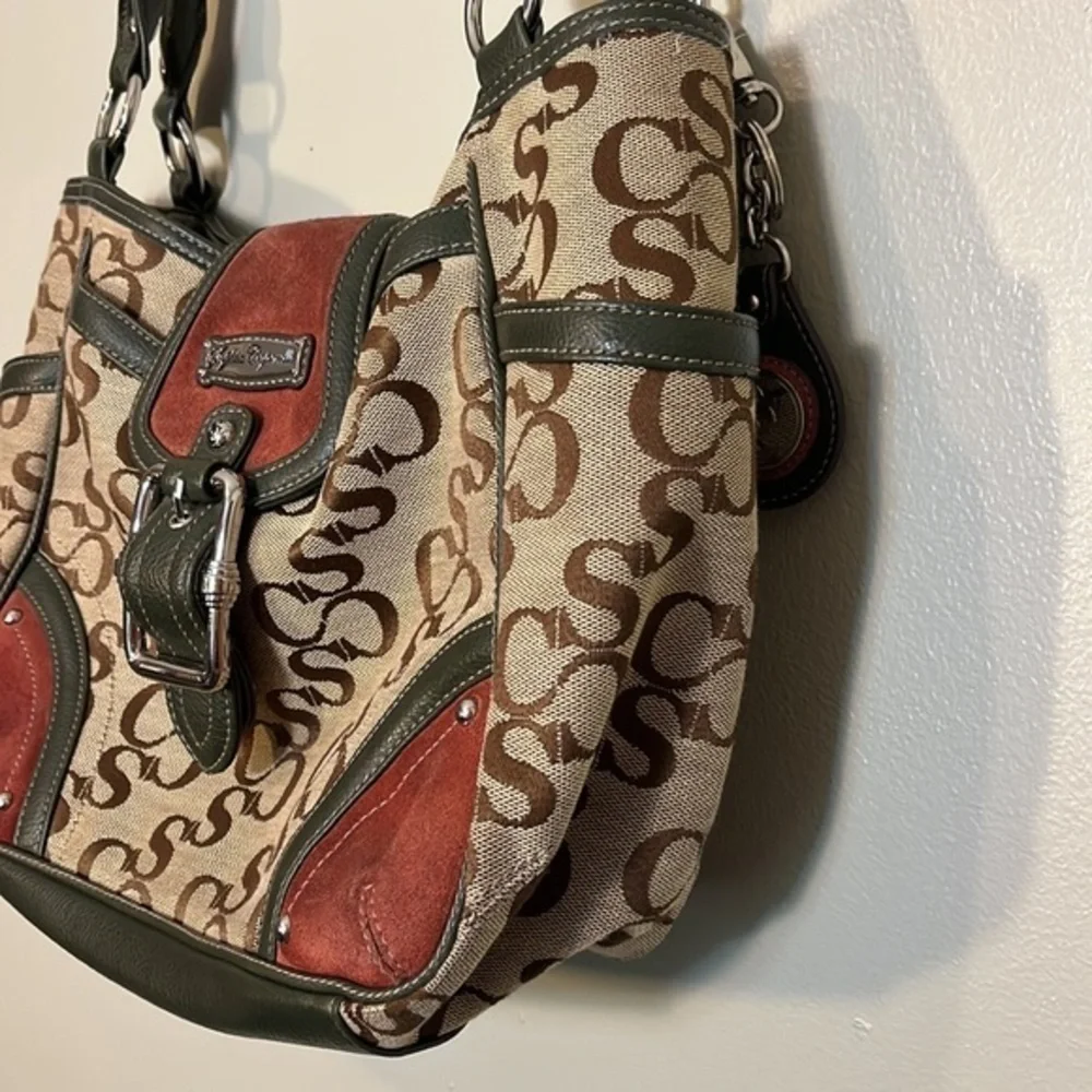 Sophia Caperelli shoulder bag brown tan burgundy